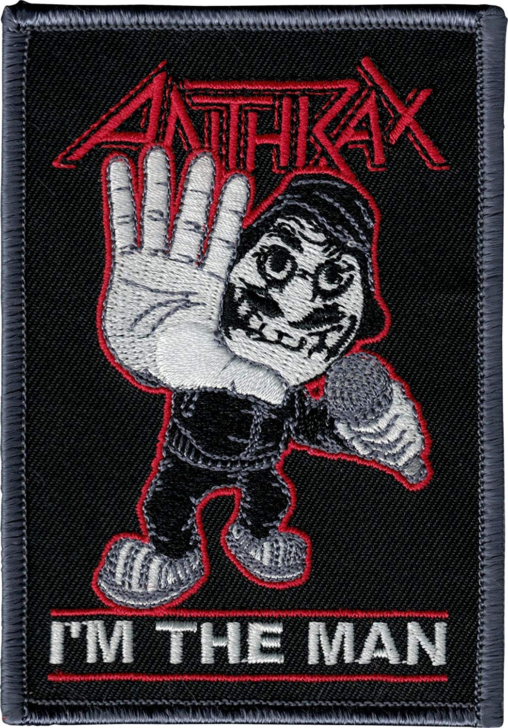 ANTHRAX I'm The Man Band Patch - Embroidered Rock Band Patch Applique Craft Supply
