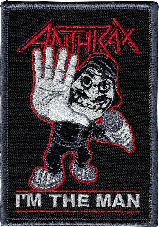 ANTHRAX I'm The Man Band Patch - Embroidered Rock Band Patch Applique Craft Supply