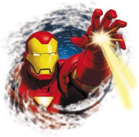 IRON MAN Invincible Hand Stick Sticker Decal - Marvel Comics Ironman