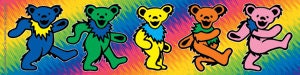GRATEFUL DEAD Dancing Bears Rock Sticker Decal - Rock Band