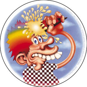 GRATEFUL DEAD Ice Cream Cone Kid Rock Sticker Decal - Rock Band Craft Supply