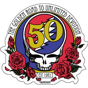 GRATEFUL DEAD 50th Anniversary Sticker Decal - Rock Band Craft Supply