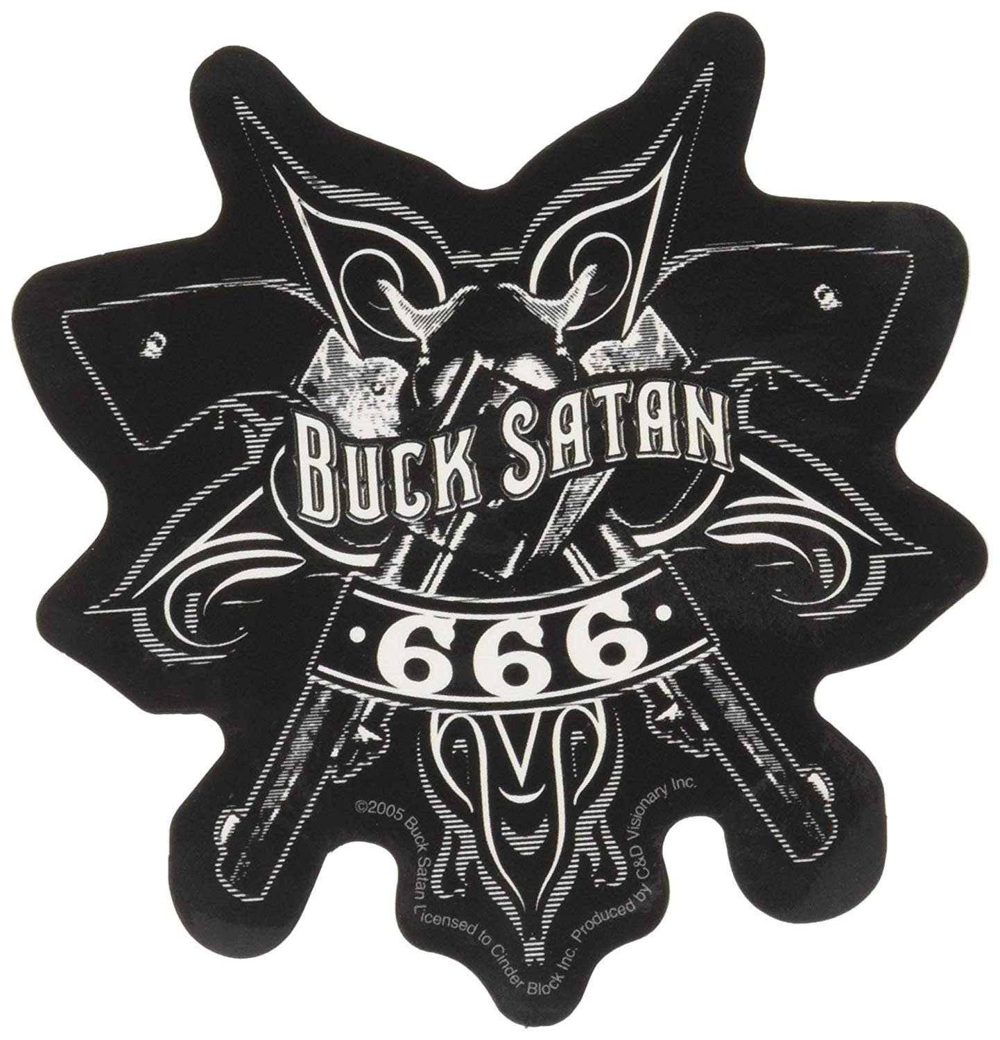 MINISTRY Guns 66 Buck Satan Sticker Decal - Rock Band Craft Supply