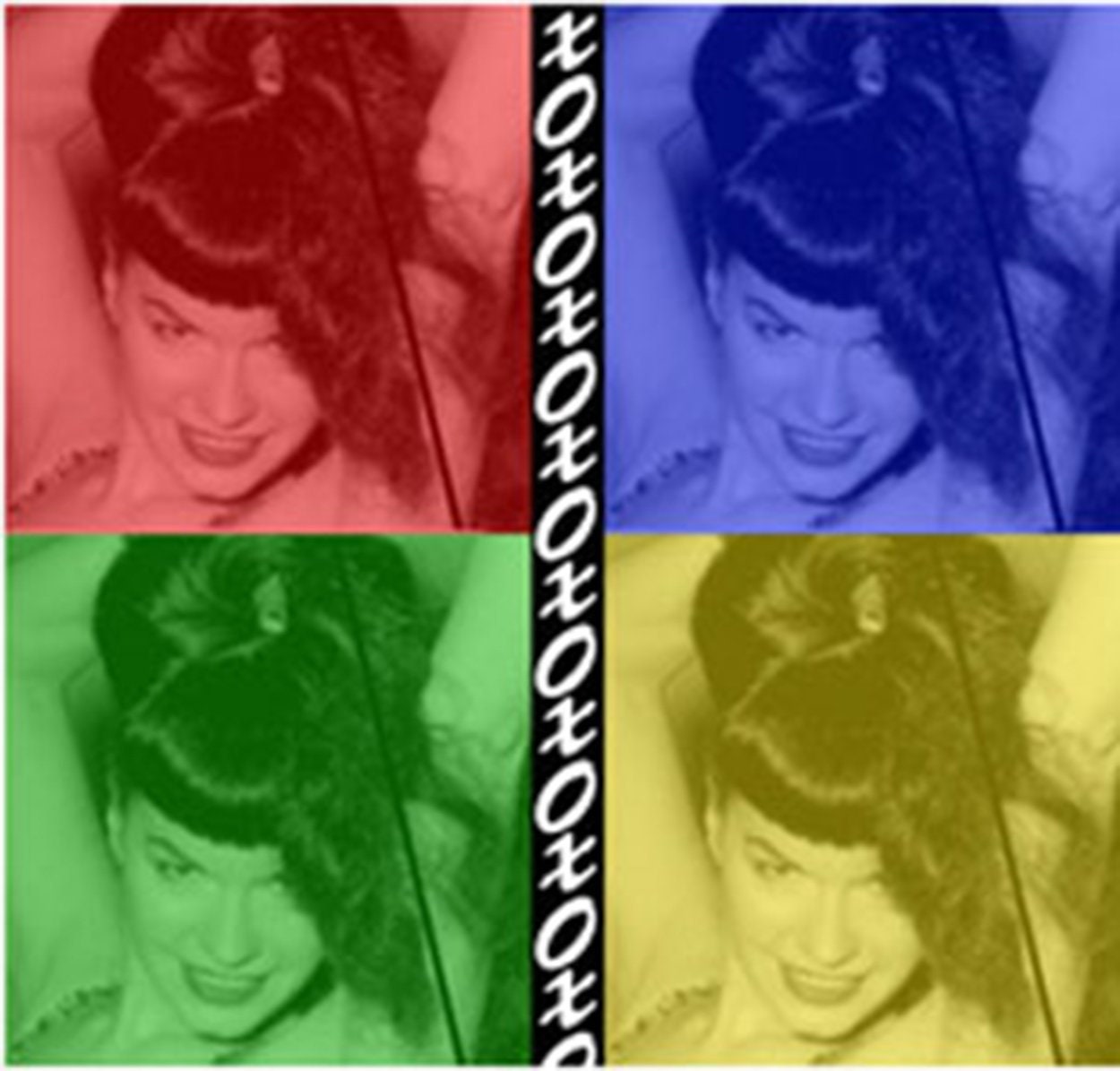 BETTIE PAGE Warhol Sticker Decal Craft Supply
