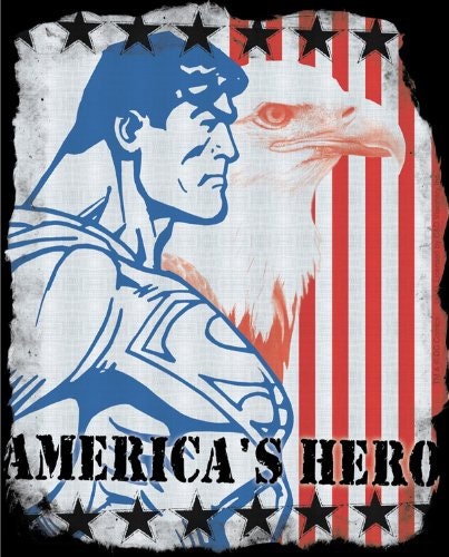 SUPERMAN American Hero Sticker Decal - DC Comics Craft Supply