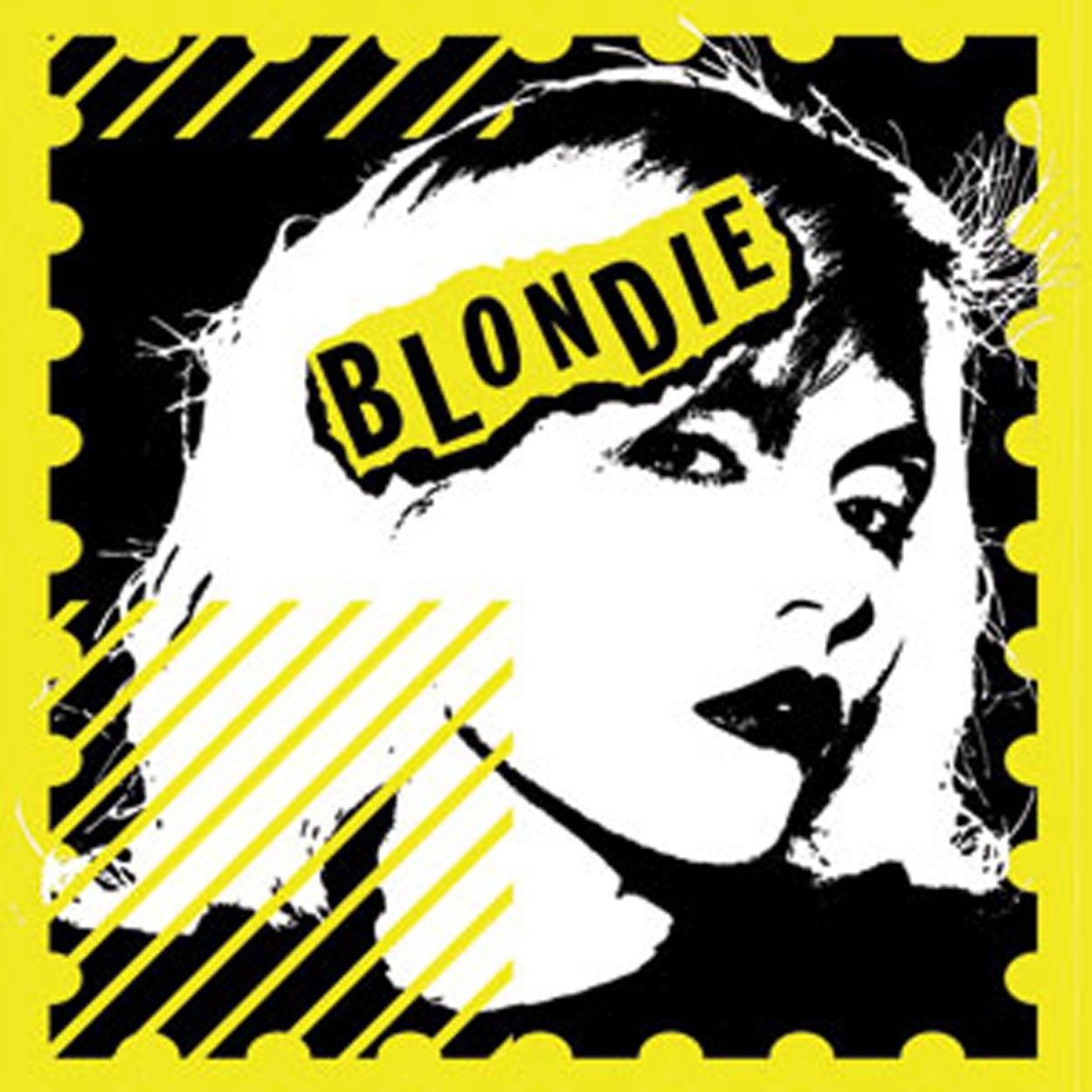 BLONDIE Postage Stamp Magnet for Refrigerators and Lockers - Rock Band Craft Supply
