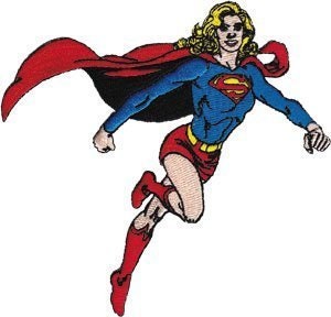 SUPERGIRL Running Patch - Embroidered Dc Comics Patch