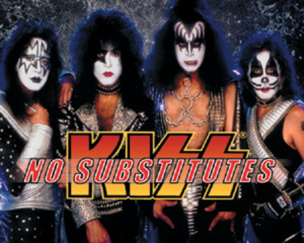 KISS No Substitutes Sticker Decal - Rock Band Craft Supply