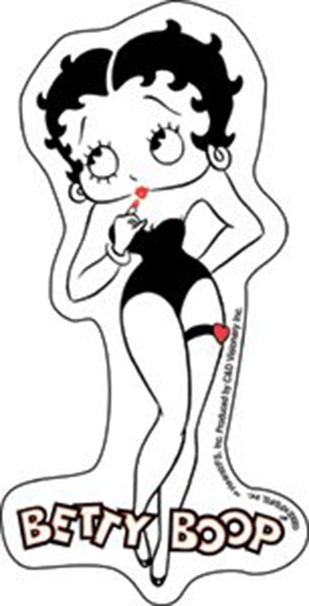 BETTY BOOP Lipstick Sticker Decal - Animated Cartoon Animation