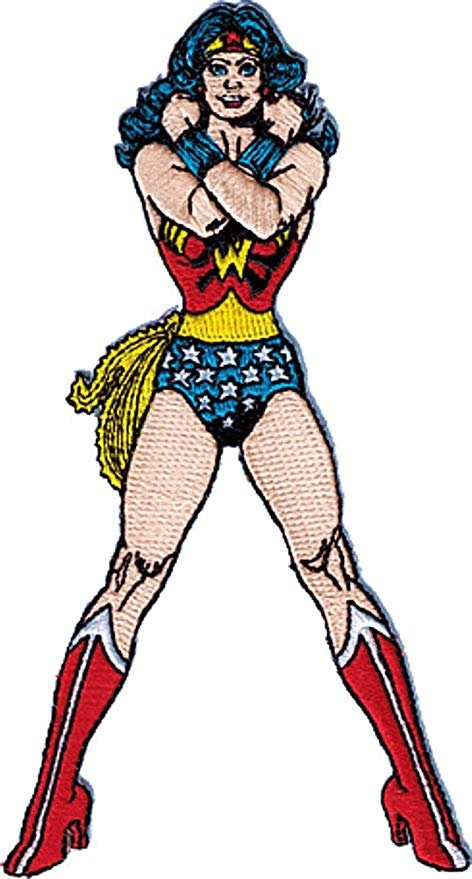 WONDER WOMAN Standing Patch - Embroidered Dc Comics Patch Craft Supply