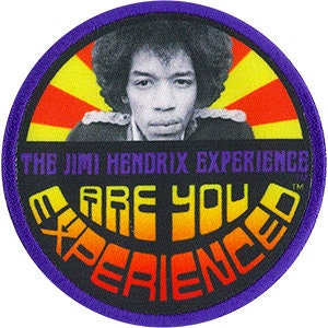 JIMI HENDRIX Experience Circle Patch - Embroidered Rock Band Patch Applique Craft Supply