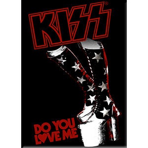 KISS Do You Love Me Band Magnet for Refrigerators and Lockers - Rock Band Craft Supply