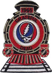 GRATEFUL DEAD Train Patch - Embroidered Rock Band Patch Applique Craft Supply