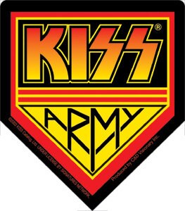 KISS Army Logo Sticker Decal - Rock Band Craft Supply