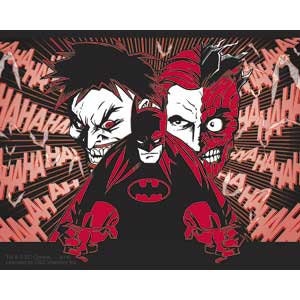 BATMAN Two-Face Joker Sticker Decal - Batman Gotham DC Comics