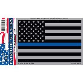 POLICE BLUE LINE American Flag Subdued Sticker Decal - Law Enforcement Sheriff Corrections Police Officer