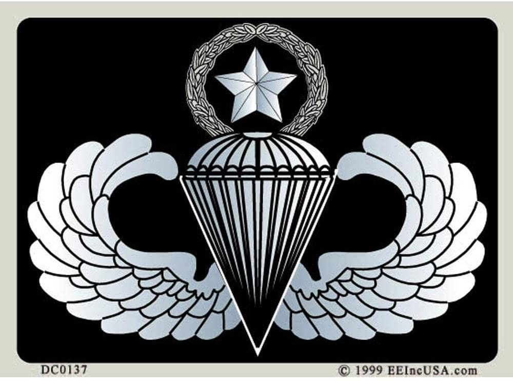U.S. ARMY Master Paratrooper Sticker Decal - Veteran Vets Military Navy Marines Army Air Force