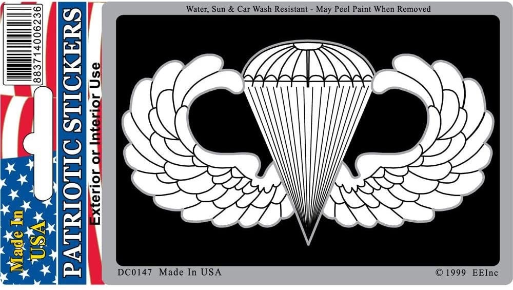 U.S. ARMY Paratrooper Sticker Decal - Veteran Vets Military Navy Marines Army Air Force Craft Supply