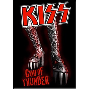 KISS God of Thunder Band Magnet for Refrigerators and Lockers - Rock Band