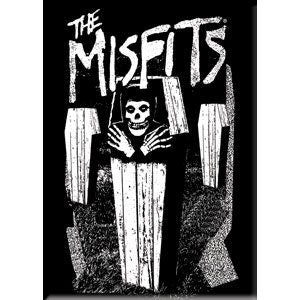 MISFITS Coffin Skull Magnet for Refrigerators and Lockers - Rock Band Craft Supply