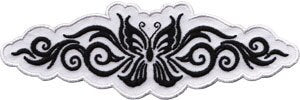 Tribal Butterfly Patch - Embroidered Patch Applique