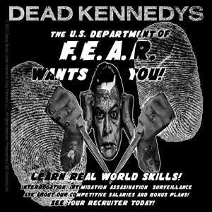 DEAD KENNEDYS Department of Fear Sticker Decal - Rock Band Craft Supply