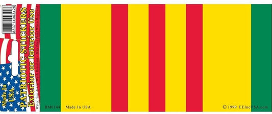 Vietnam Service Ribbon Bumper Sticker Decal - Vietnam Veteran Vets Military Navy Marines Army Air Force Craft Supply