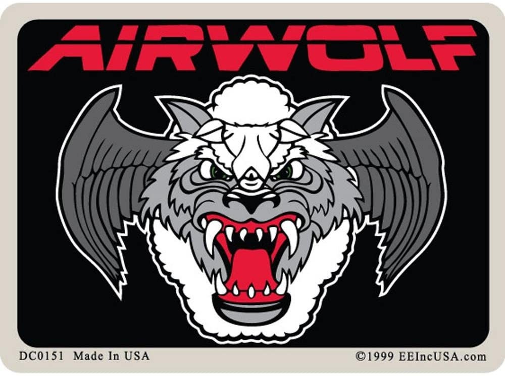USAF Air Force AIRWOLF Sticker Decal - Veteran Vets Military Navy Marines Army Air Force Craft Supply