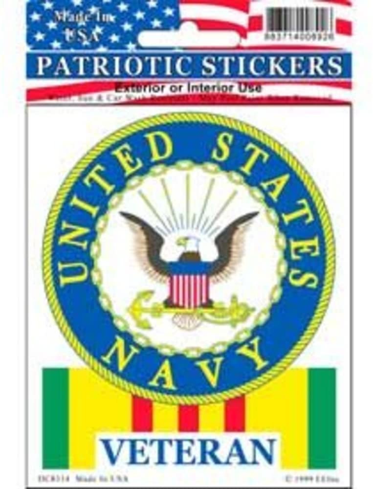 United States Navy Vietnam Veteran Sticker Decal - Veteran Vets Military Navy Marines Army Air Force Craft Supply