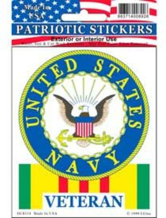 United States Navy Vietnam Veteran Sticker Decal - Veteran Vets Military Navy Marines Army Air Force Craft Supply