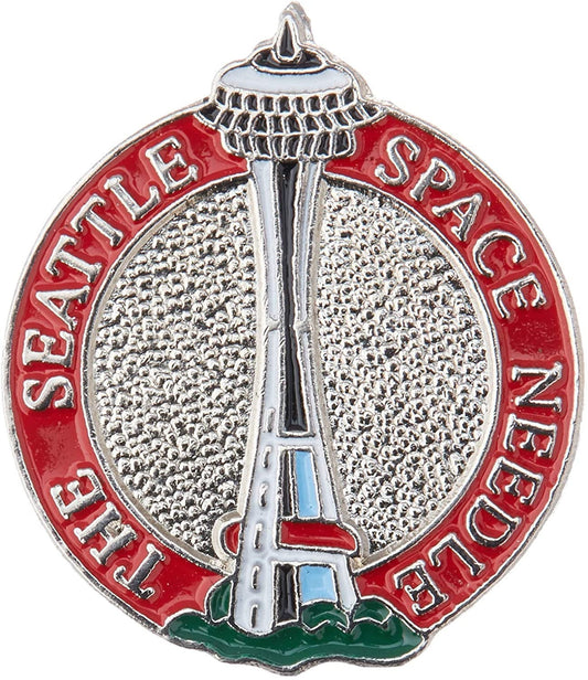 SEATTLE SPACE NEEDLE Lapel Pin - Enamel Pin for Backpack Tie Shirt Trading Button Pinback Craft Supply
