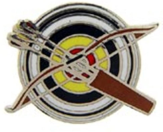 ARCHERY Bow Arrow Bullseye Lapel Pin - Enamel Pin for Backpack Tie Shirt Trading Button Pinback