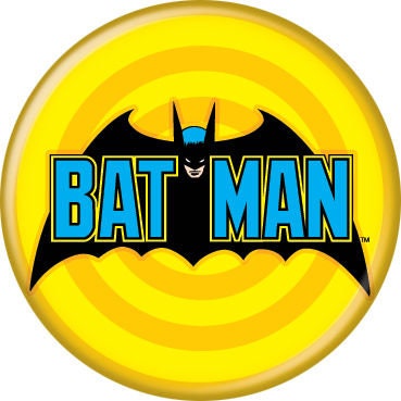 BATMAN Pinback Button Badge - Classic Bat Logo - Classic Tv - Round 1.25" Button Craft Supply