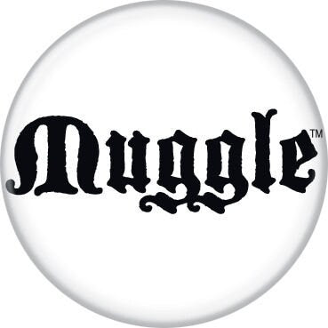 HARRY POTTER Pinback Button Badge - Muggle - Classic Movie! - Round 1.25" Button Craft Supply