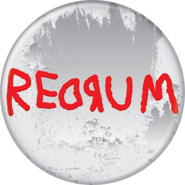 THE SHINING Pinback Button Badge - Redrum - Classic Horror Movie! - Round 1.25" Button - Stephen King