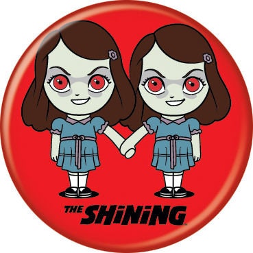 THE SHINING Pinback Button Badge - Grady Sisters Chibi - Classic Horror Movie! - Round 1.25" Button - Stephen King Craft Supply