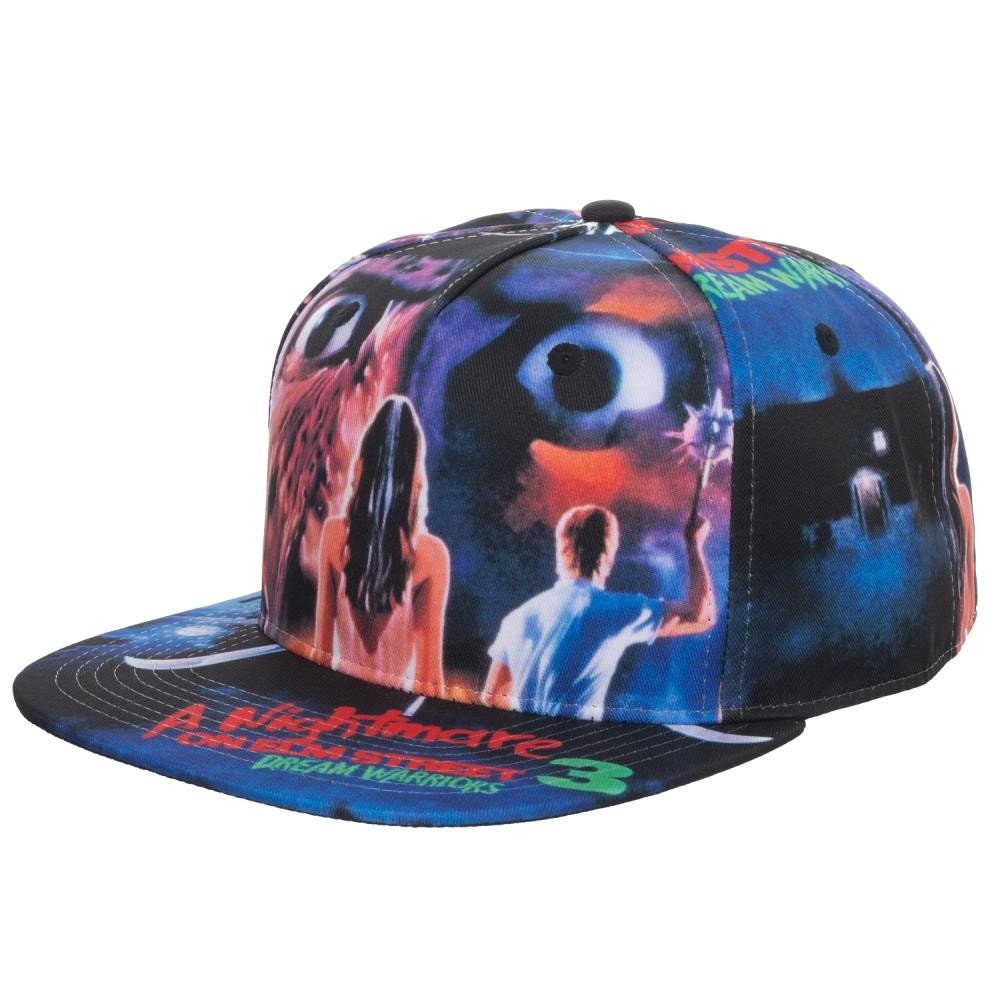 NIGHTMARE On ELM STREET Snapback Hat - Freddy Krueger Poster Classic Horror Dream Warrior - Rare!