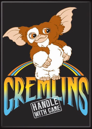 GREMLINS Gizmo Magnet for Refrigerators and Lockers Classic Horror Movie - Handle With Care Craft Supply