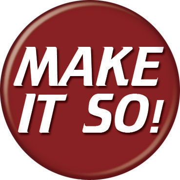 STAR TREK Pinback Button Badge - Make It So - Classic Tv - Round 1.25" Button Craft Supply