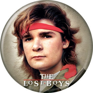 THE LOST BOYS Pinback Button Badge - Corey Feldman Edgar Frog - Classic Horror Movie! - Round 1.25" Button