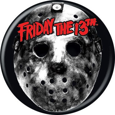 FRIDAY THE 13TH Pinback Button Badge - Silver Mask - Classic Horror Movie! - Round 1.25" Button Craft Supply