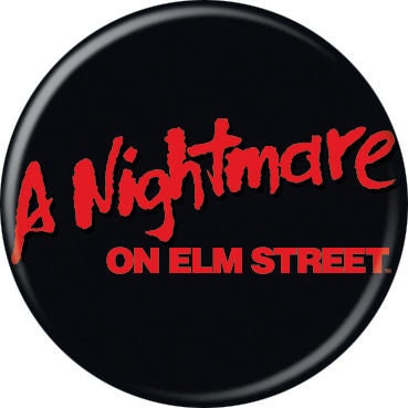 NIGHTMARE ON ELM Street Pinback Button Badge - Movie Logo - Classic Horror Movie! - Round 1.25" Button Craft Supply