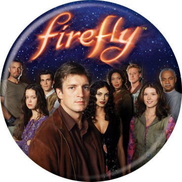 FIREFLY Pinback Button Badge - Firefly Cast - TV Series - Round 1.25" Button Craft Supply