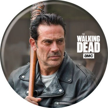THE WALKING DEAD Pinback Button Badge - Negan and Lucille - Tv Series - Round 1.25" Button - Jeffrey Dean Morgan Craft Supply