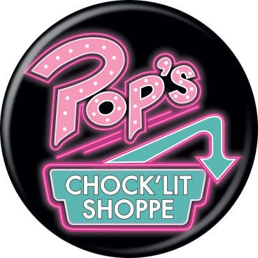 RIVERDALE Pinback Button Badge - Pops Chock'lit Shoppe Black - Netflix Original Series - Round 1.25" Button Craft Supply
