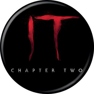 IT CHAPTER TWO Pinback Button Badge - It Movie Logo - Classic Horror Movie! - Round 1.25" Button - Stephen King Pennywise Craft Supply