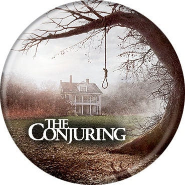 THE CONJURING Pinback Button Badge - Conjuring Movie Poster - Classic Horror Movie! - Round 1.25" Button