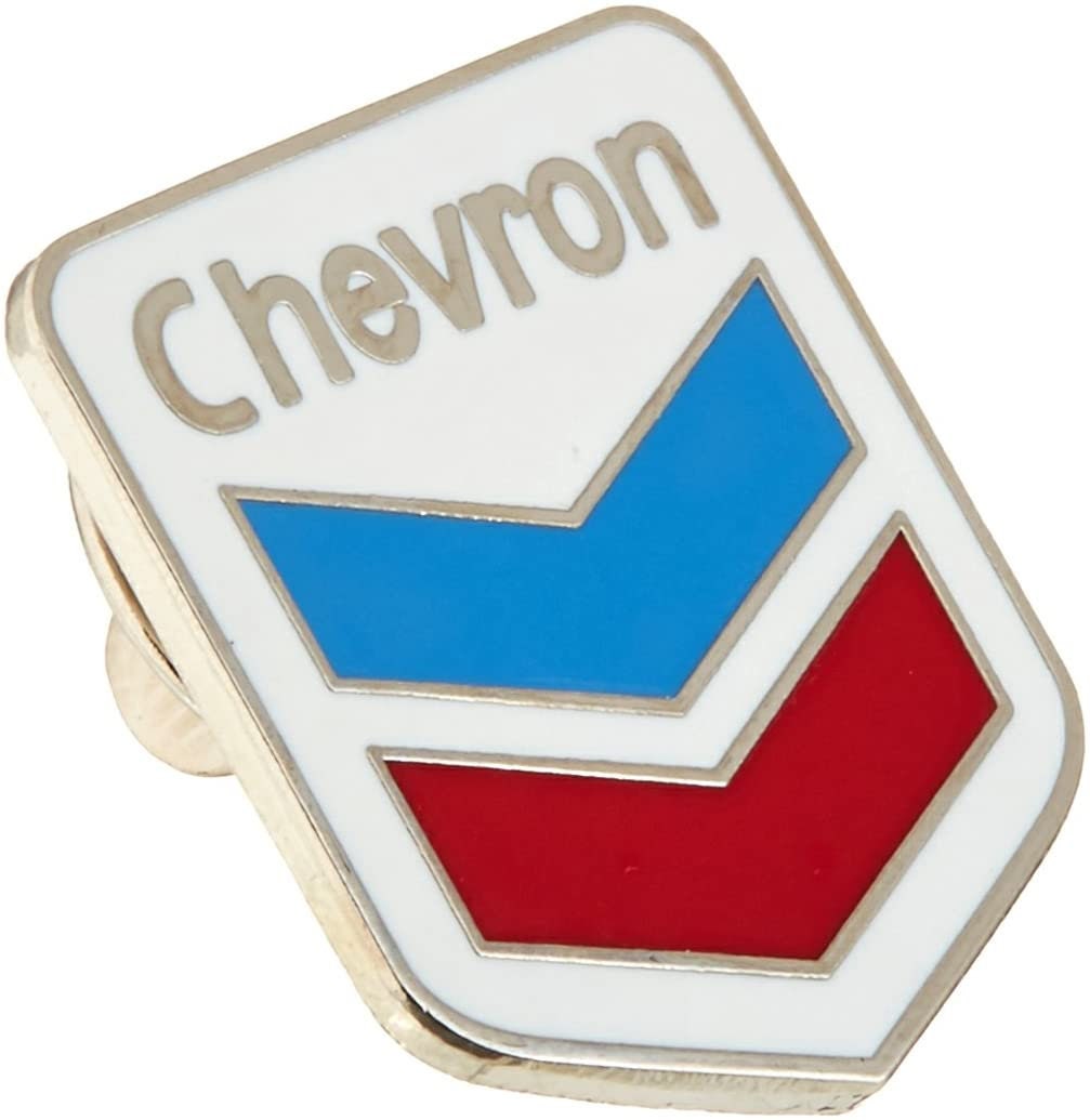 CHEVRON Gas Station Logo Lapel Pin - Enamel Pin for Backpack Tie Shirt Trading Button Pinback Craft Supply