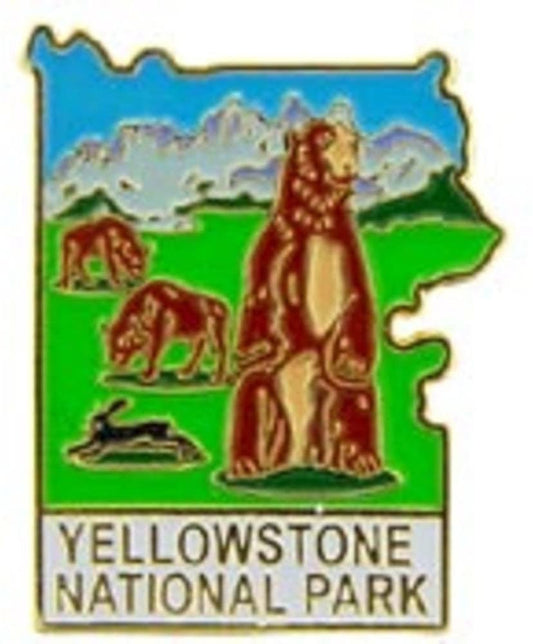 YELLOWSTONE National Park Lapel Pin - Enamel Pin for Backpack Tie Shirt Trading Button Pinback