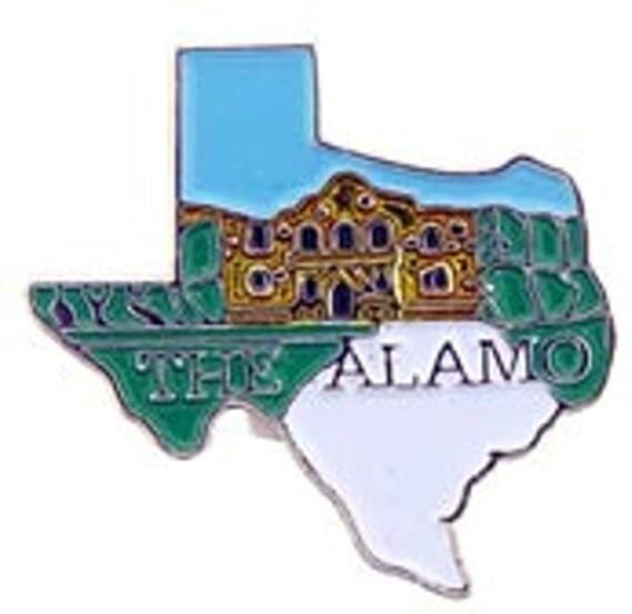 TEXAS ALAMO San Antonio Lapel Pin - Enamel Pin for Backpack Tie Shirt Trading Button Pinback Craft Supply